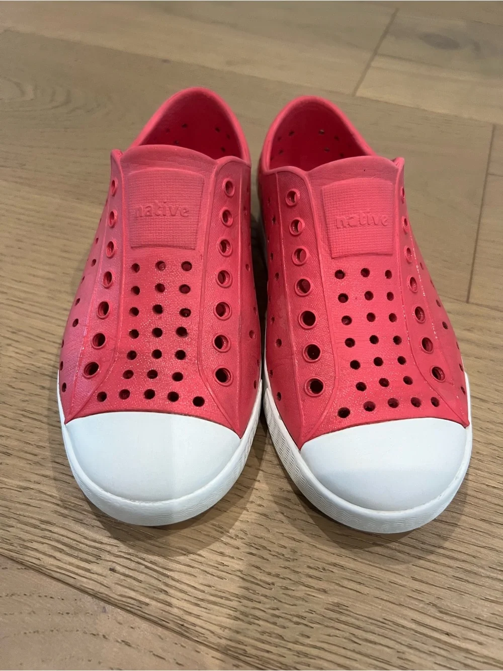 Native Jefferson Pink Slip-On Sneakers